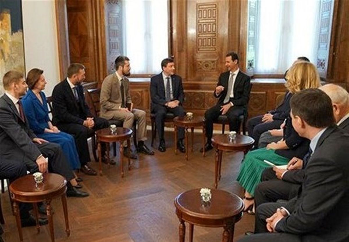 دیدار رئیس جمهور سوریه با هیئتی پارلمانی از روسیه
