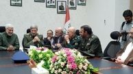 دیدار وزیر دفاع با فرمانده حشد الشعبی