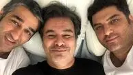 سلفی پیمان قاسم خانی با زوج هنری معروف + عکس