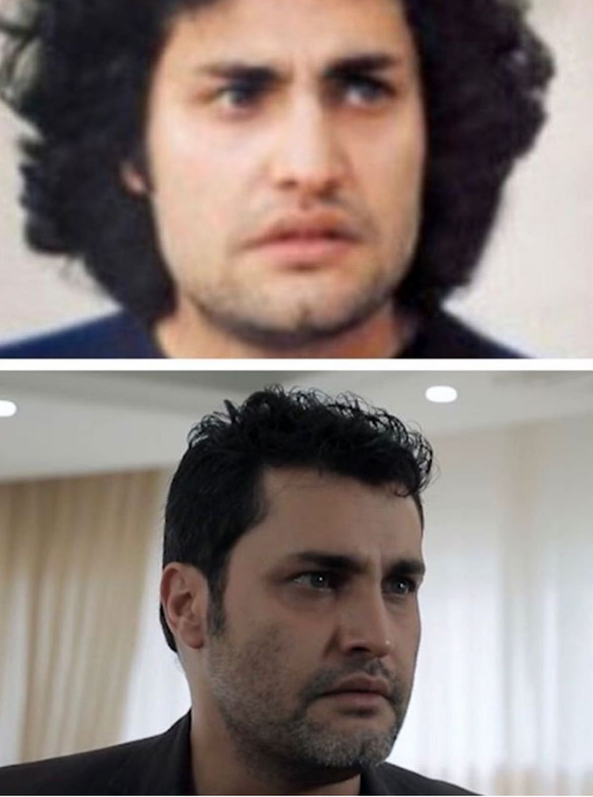 عکس با مو و بی مو بازیگر ستایش