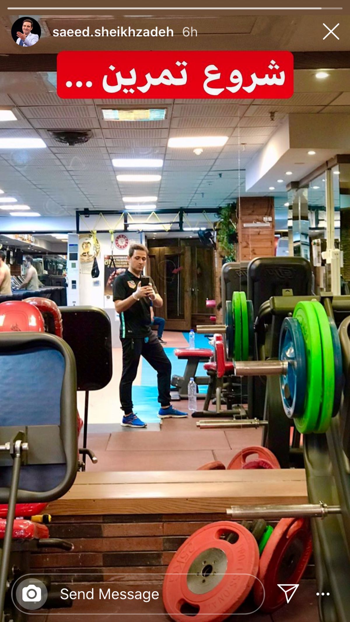 سعید شیخ زاده تمریناتش را شروع کرد + عکس