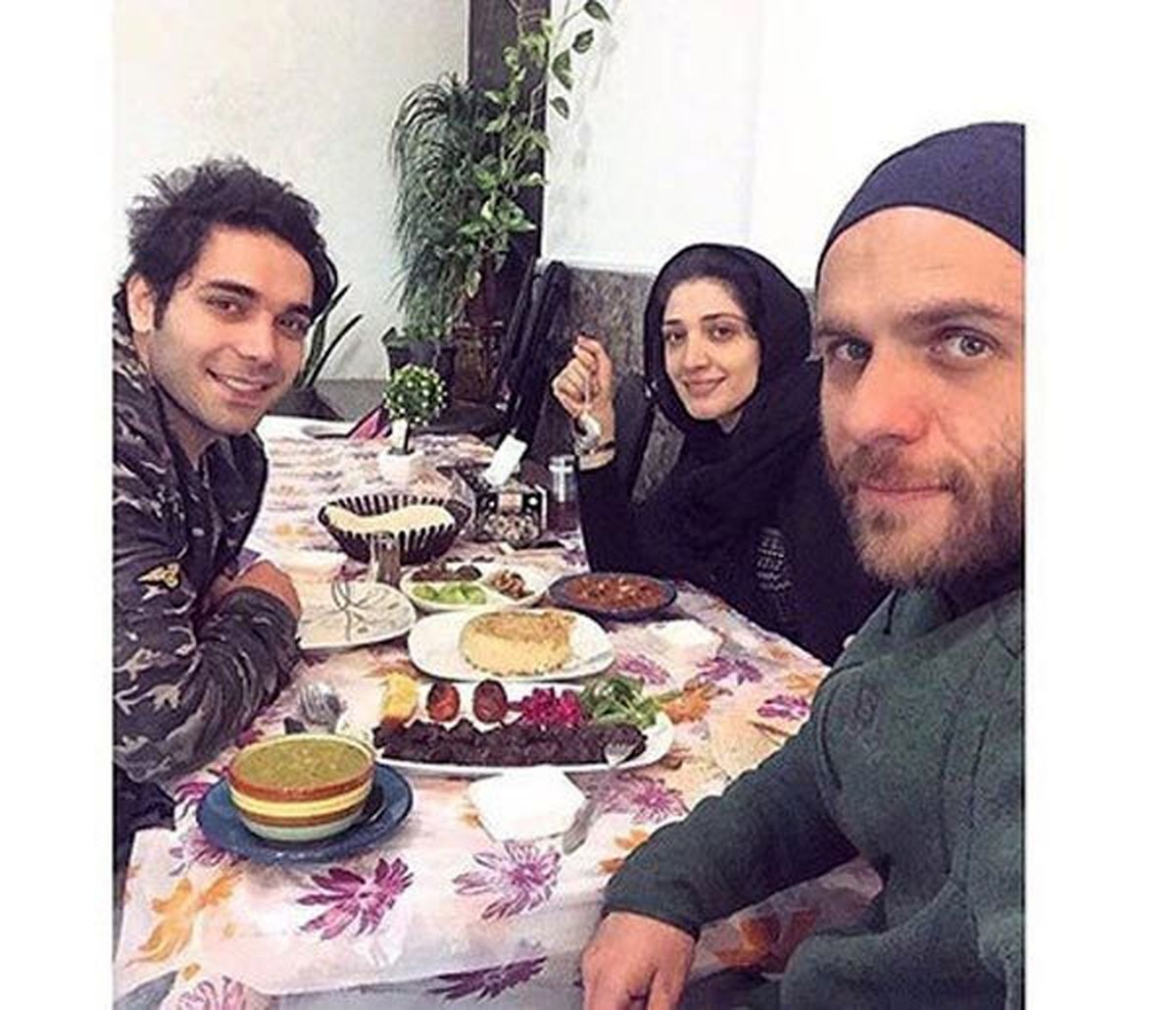 رستوران گردی بابک حمیدیان و همسرش+عکس