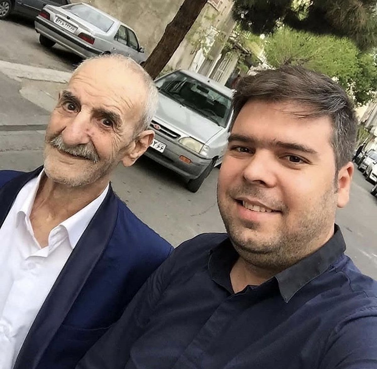 مرحوم‌احمد پورمخبر و پسرش + عکی