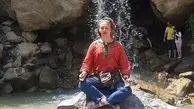 یوگای تبسم هاشمی در محیط عمومی+عکس