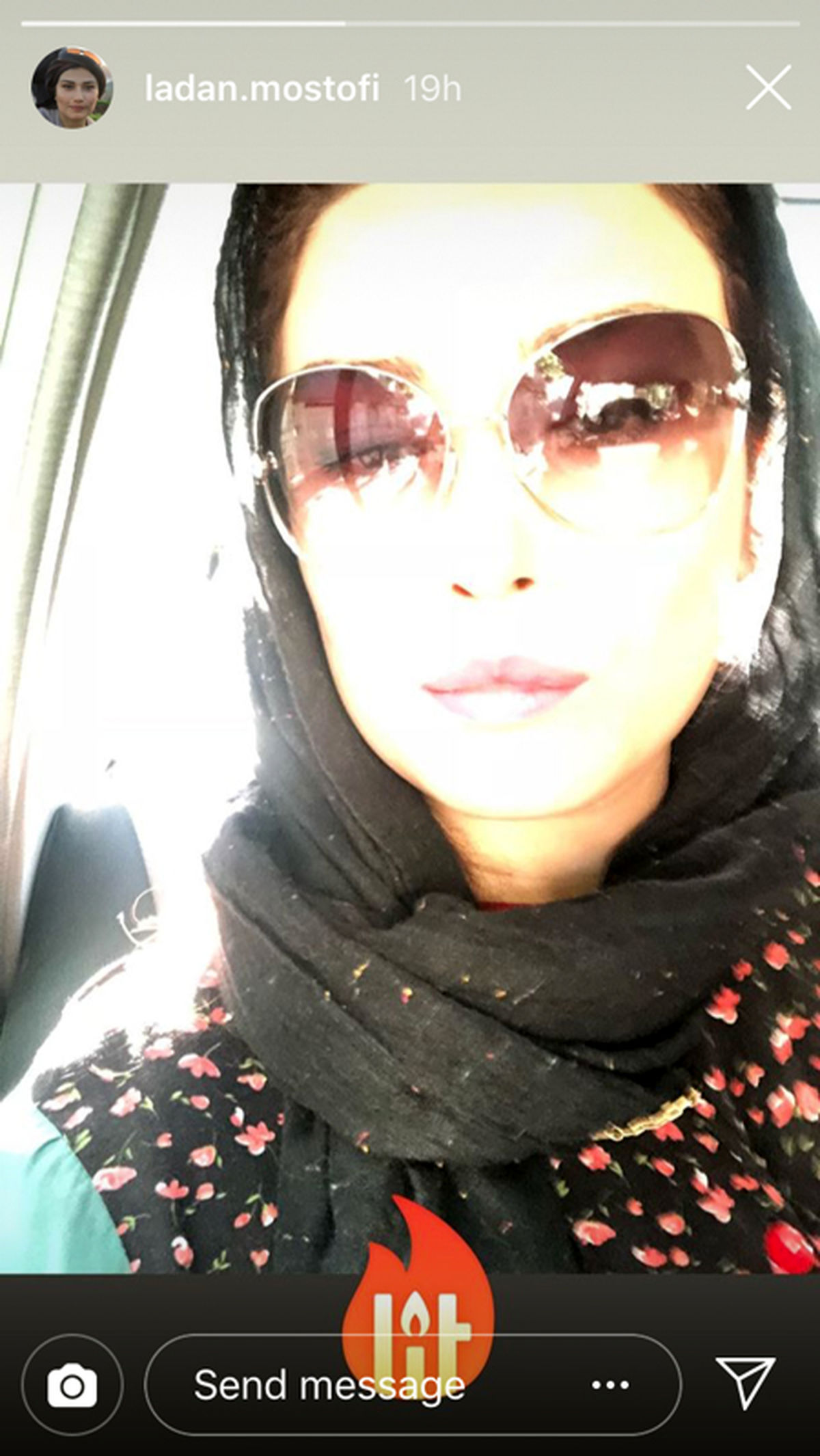 عکس عجیب لادن مستوفی