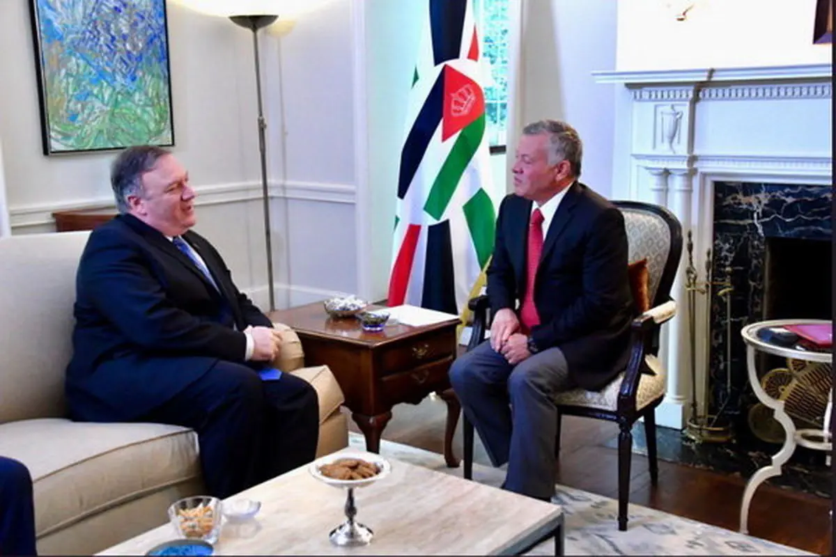 محور دیدار پمپئو با پادشاه اردن در واشنگتن چه بود؟