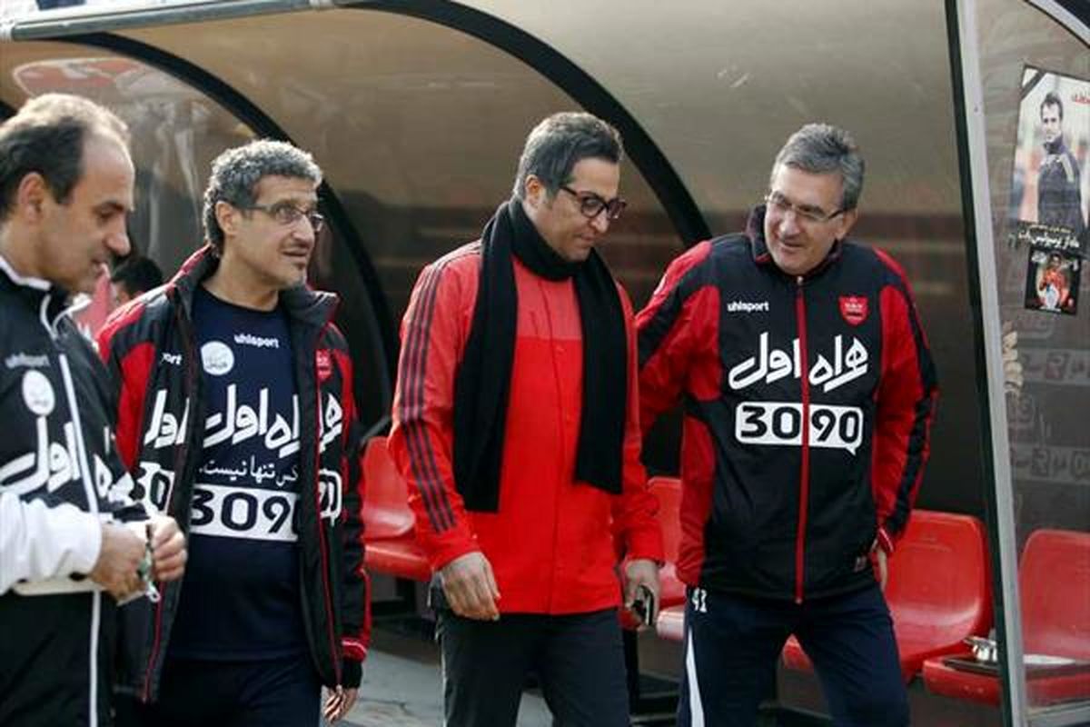 حضور میناوند در اردوی پرسپولیس