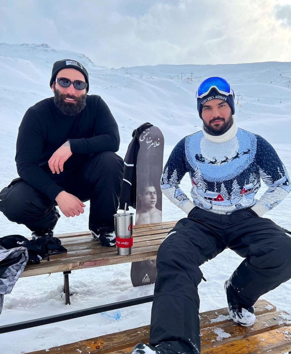 سینا مهراد در کنار رپر معروف ایرانی!