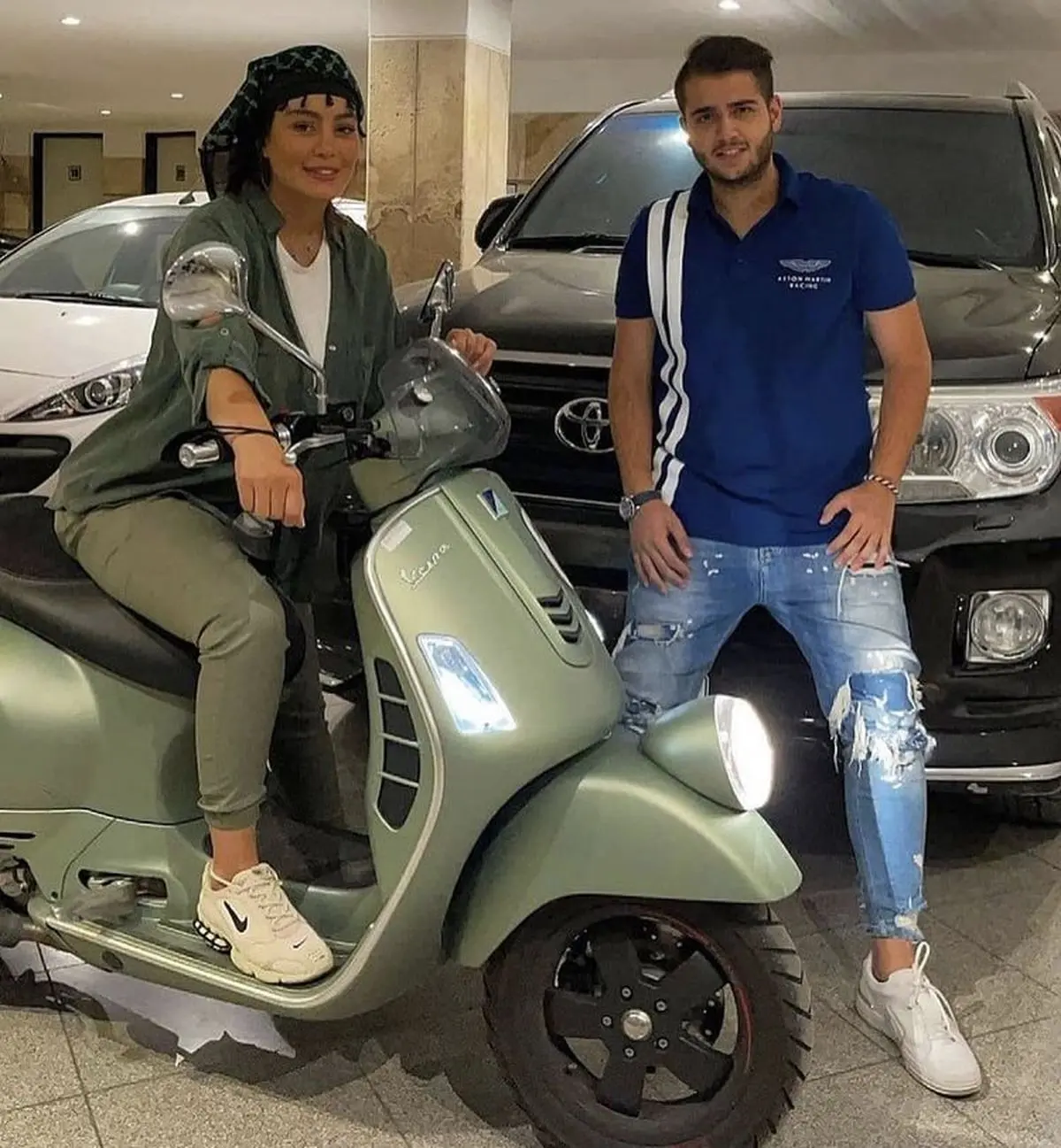 سحر قریشی موتورسوار شد + عکس