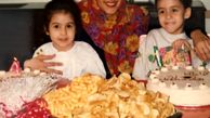 فاطمه گودرزی و فرزندانش در کودکی + عکس
