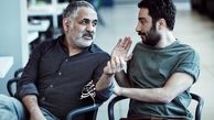 نوید محمدزاده و مانی حقیقی در حال بحث + عکس