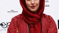 تیپ قرمز مهتاب کرامتی+عکس