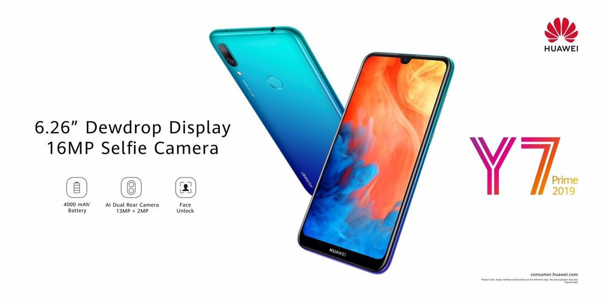 گوشی جوان پسند و مقرون به صرفه هوآوی Y7 Prime 2019
