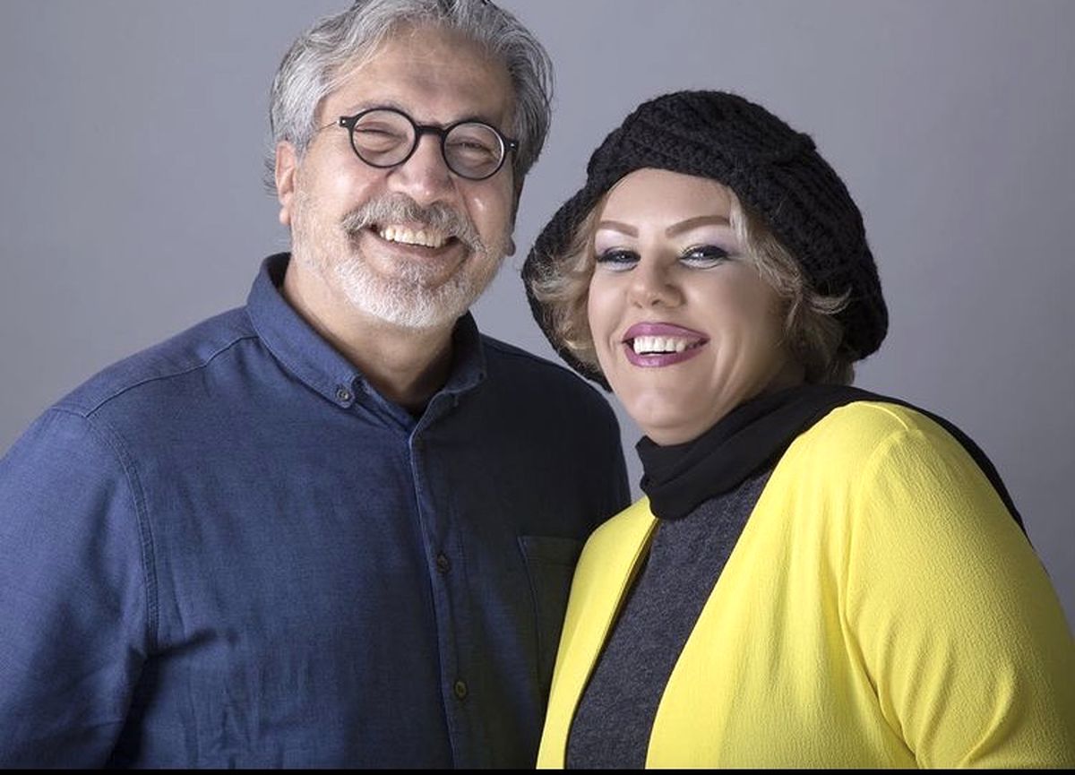 افسانه چهره آزاد با همسرش + عکس