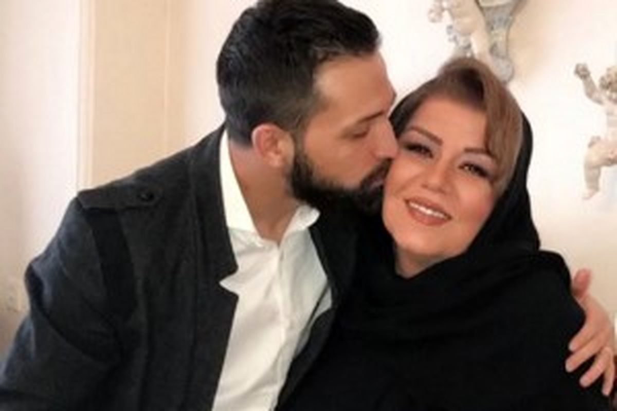 بازیگر جنجالی و پرحاشیه در کنار مادر زنش+عکس