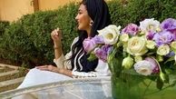مریم معصومی در حیاط خانه ویلایی اش + عکس