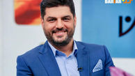 کت و شلوار آبی رنگ سام درخشانی + عکس