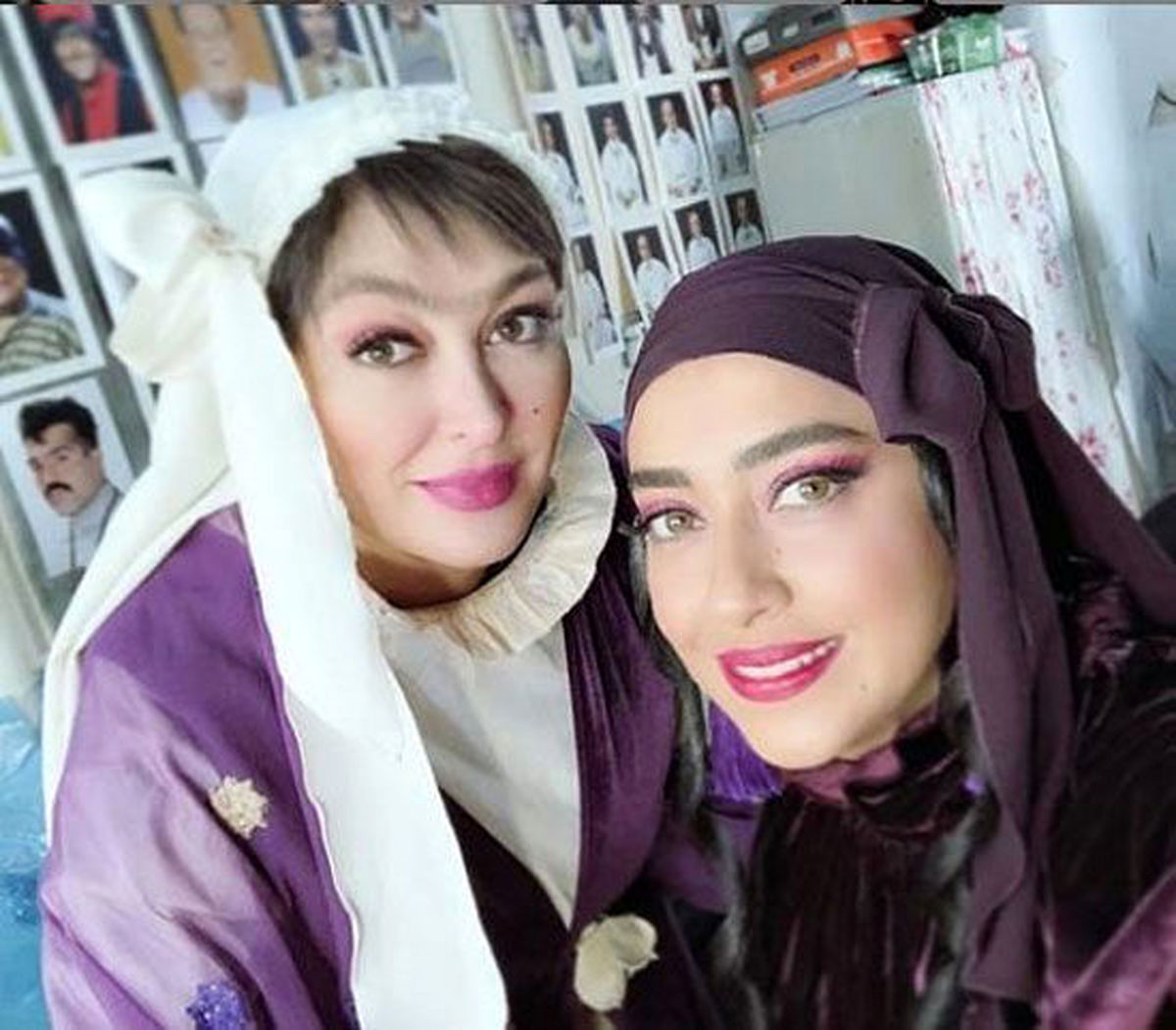 سلفی بهاره کیان افشار در کنار الهام حمیدی 