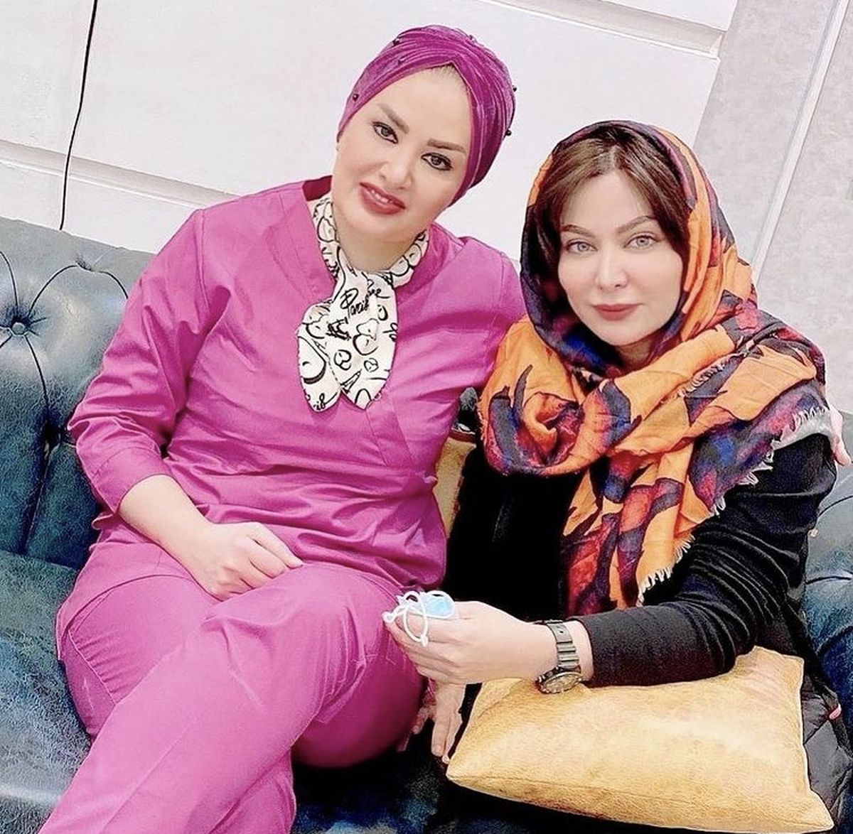فقیهه سلطانی و دوست پزشکش + عکس