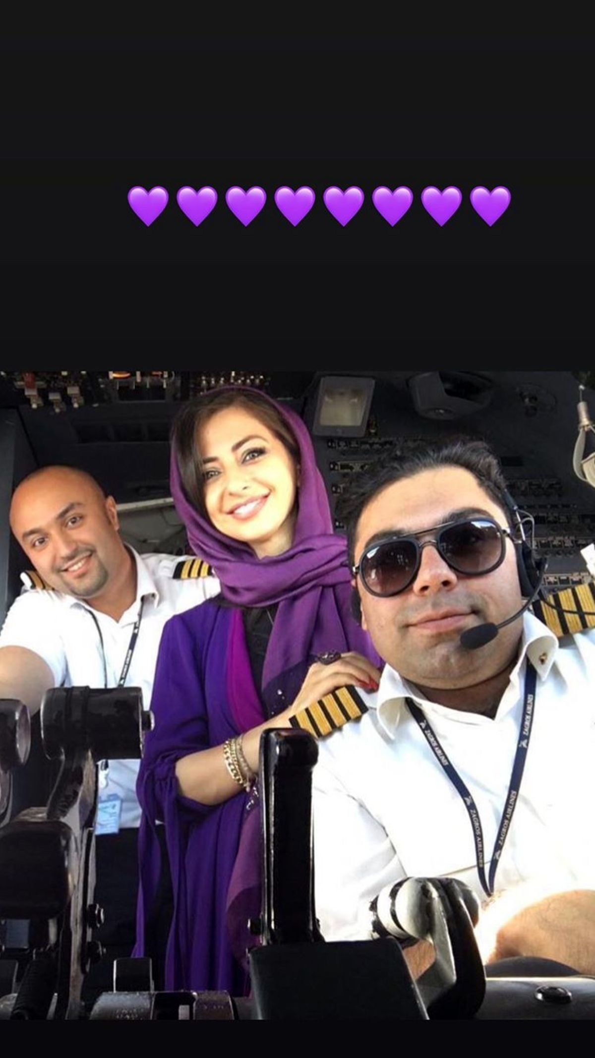 همسر خلبانی بازیگر مشهور + عکس
