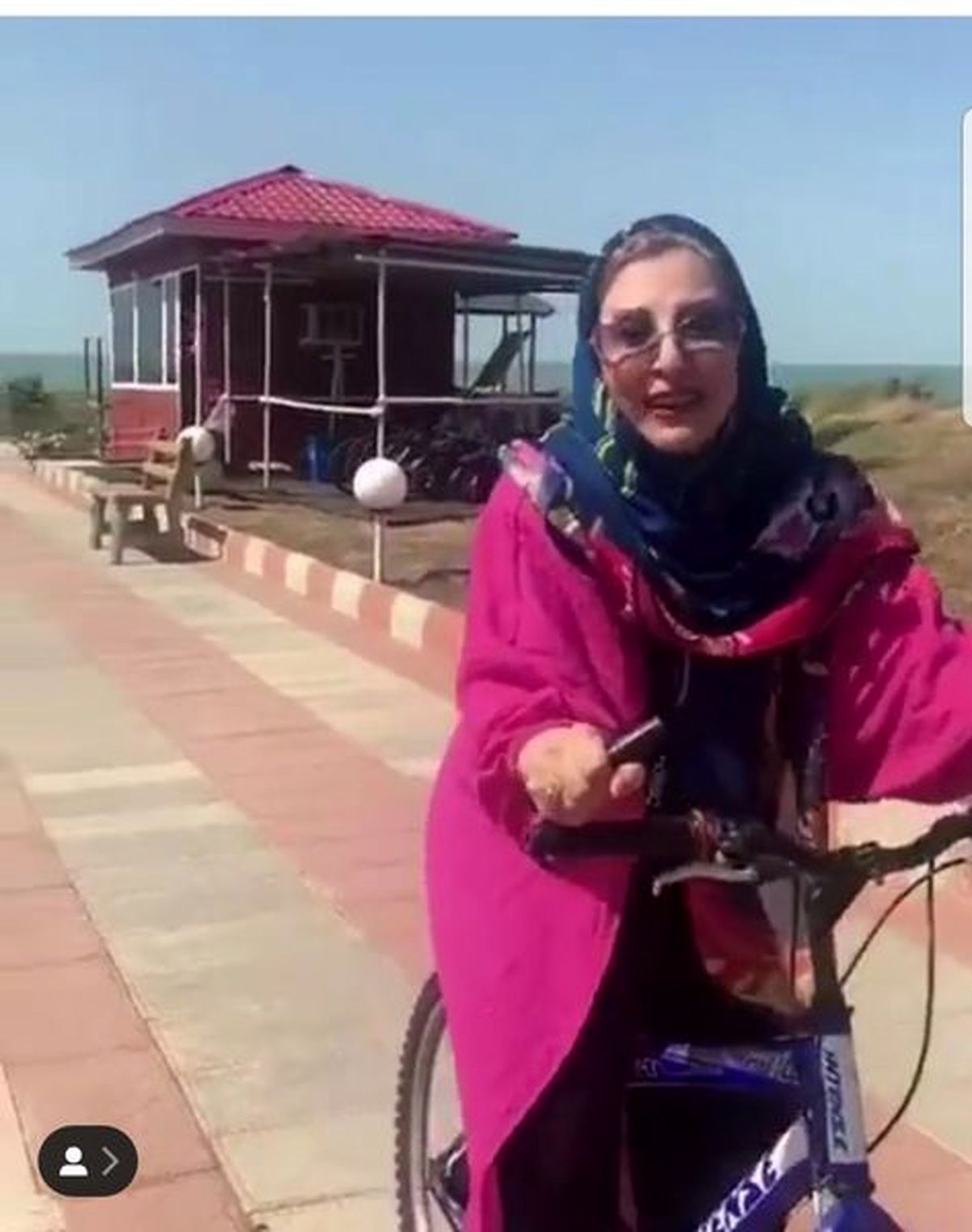 خانم بازیگر محبوب در حال ورزش+عکس