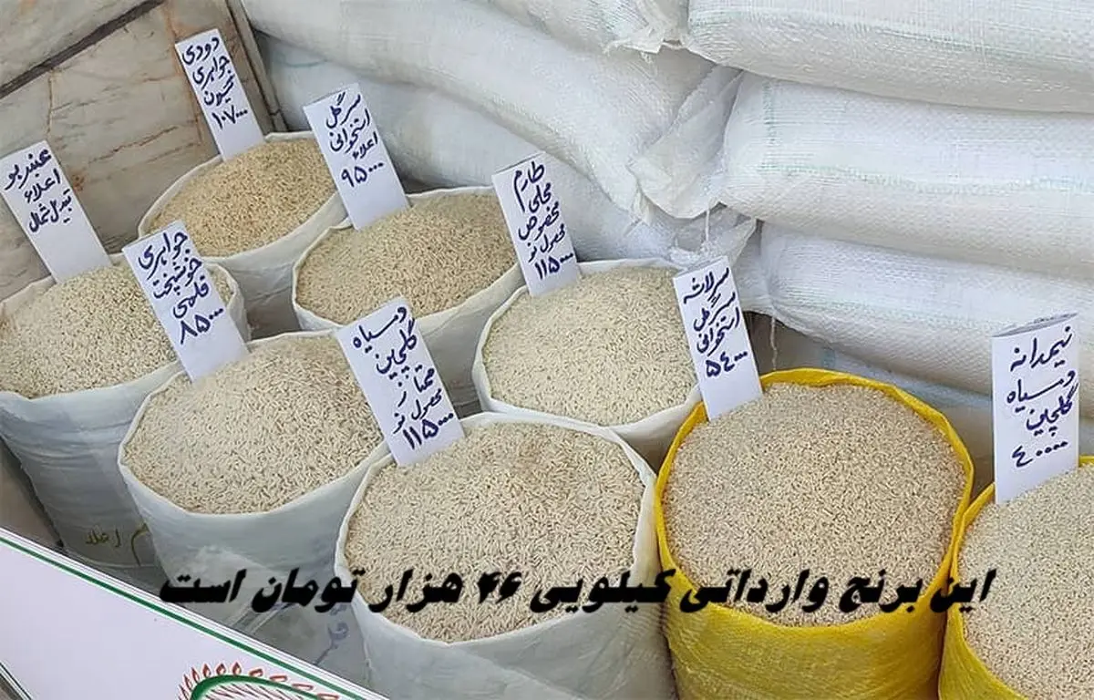 این برنج وارداتی کیلویی 46 هزار تومان است !