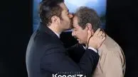 بوسه عاشقانه محمدرضا گلزار + عکس