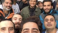 سلفی علی سخنگو با همکاران عاشقانه ایش + عکس