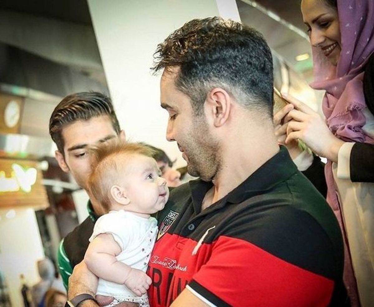 پوریا پورسرخ با جوجه ی نمکی+عکس