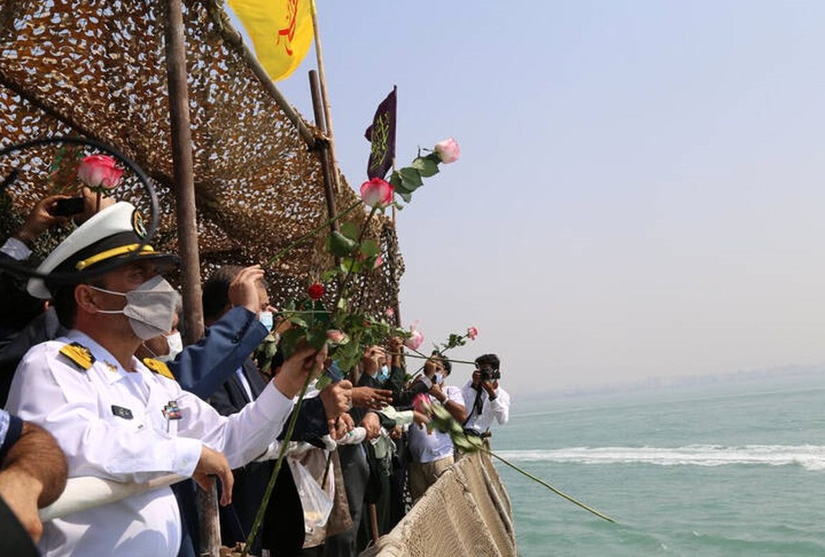 گلباران محل شهادت ۲۹۰ مسافر ایرباس+ عکس