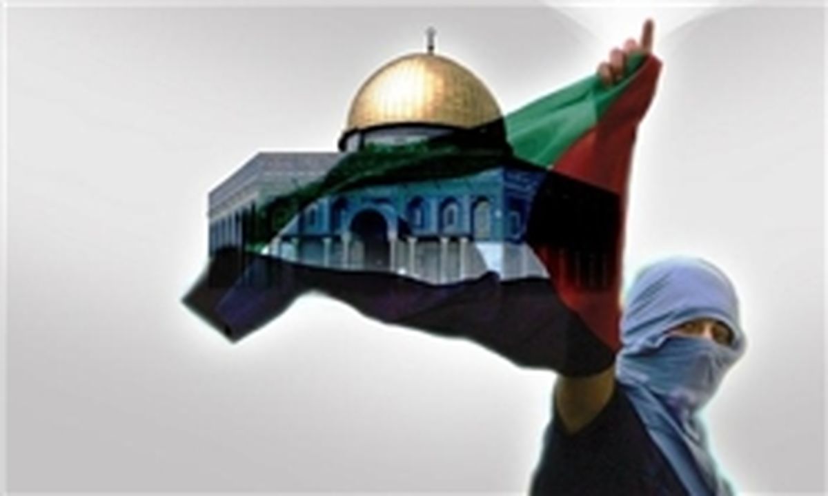 حضور مردم در گرمای 42 درجه برای دفاع از مظلومان فلسطین