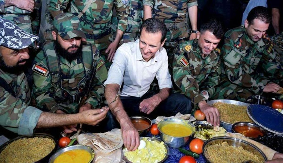 بَدَل اسد بر سفره افطار نظامیان سوری؟!