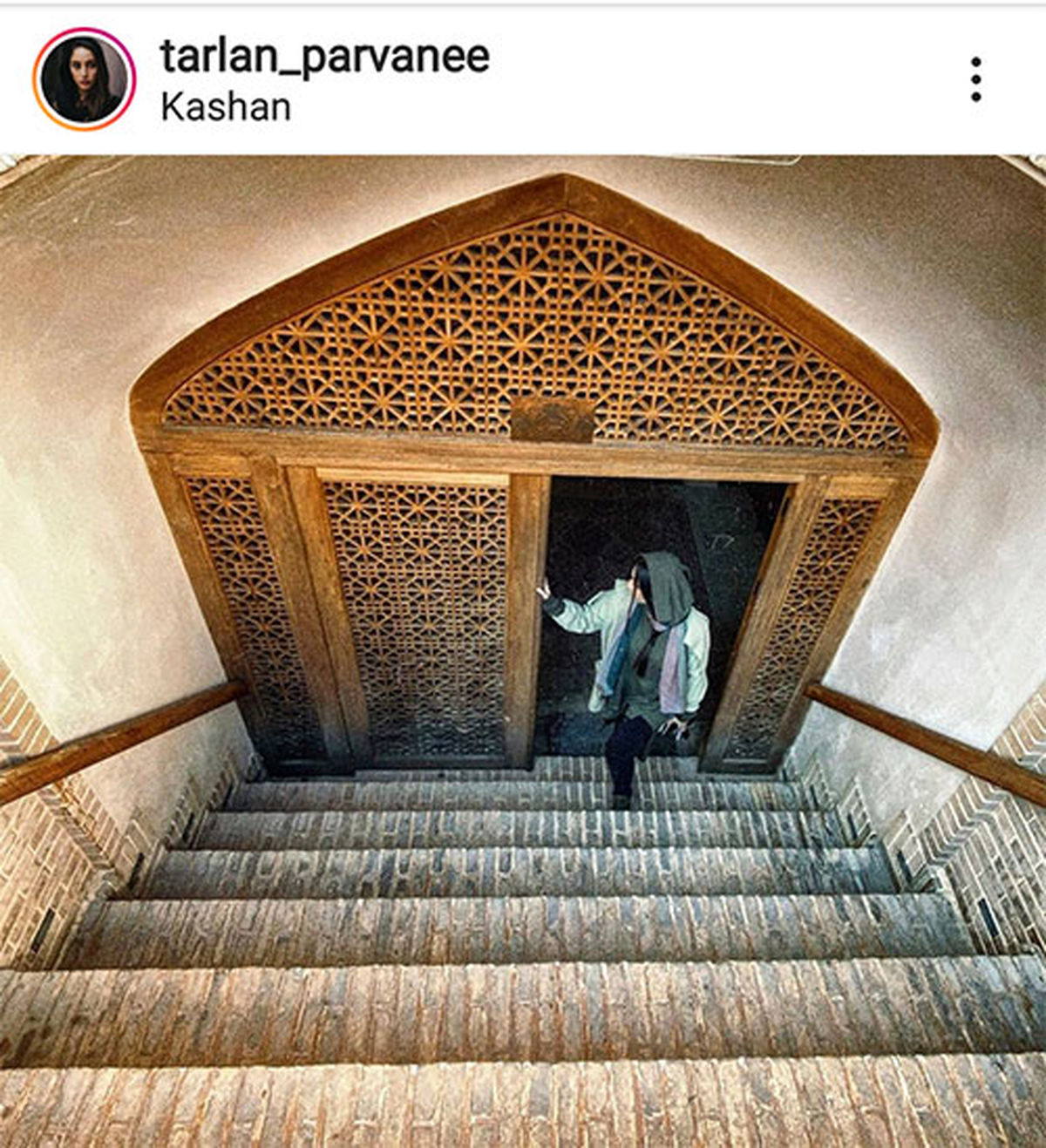 عکس ترلان پروانه در خانه ای بی نظیر در کاشان
