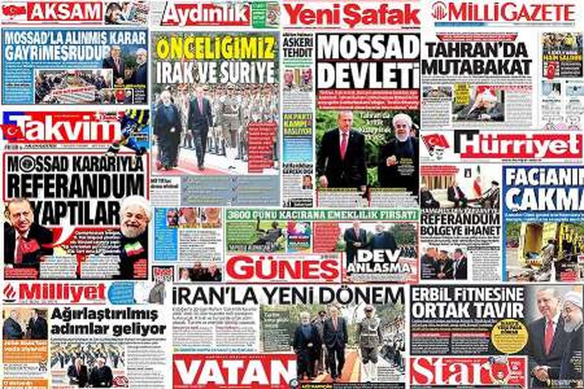بازتاب گسترده سفر اردوغان به تهران در رسانه های ترکیه