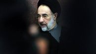 خوش و بش محمد خاتمی با دختران جوان در ضیافت افطاری /عکس