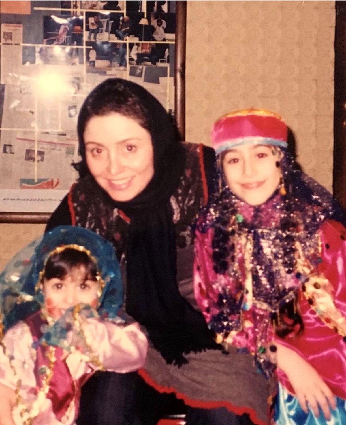 ژاله صامتی با دخترانش + عکس