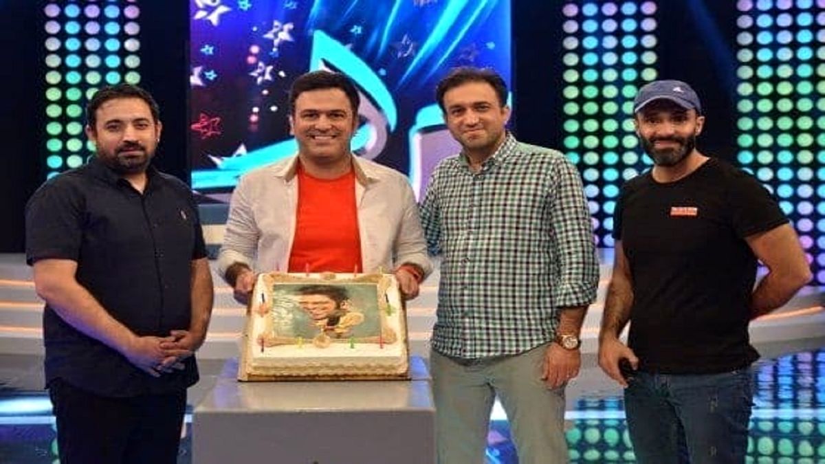 تولد حامد آهنگی در برنامه تلویزیونی + عکس