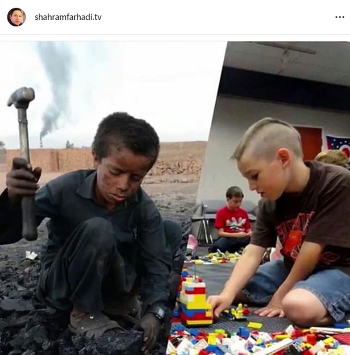 عکسی دردناک در صفحه آقای مجری