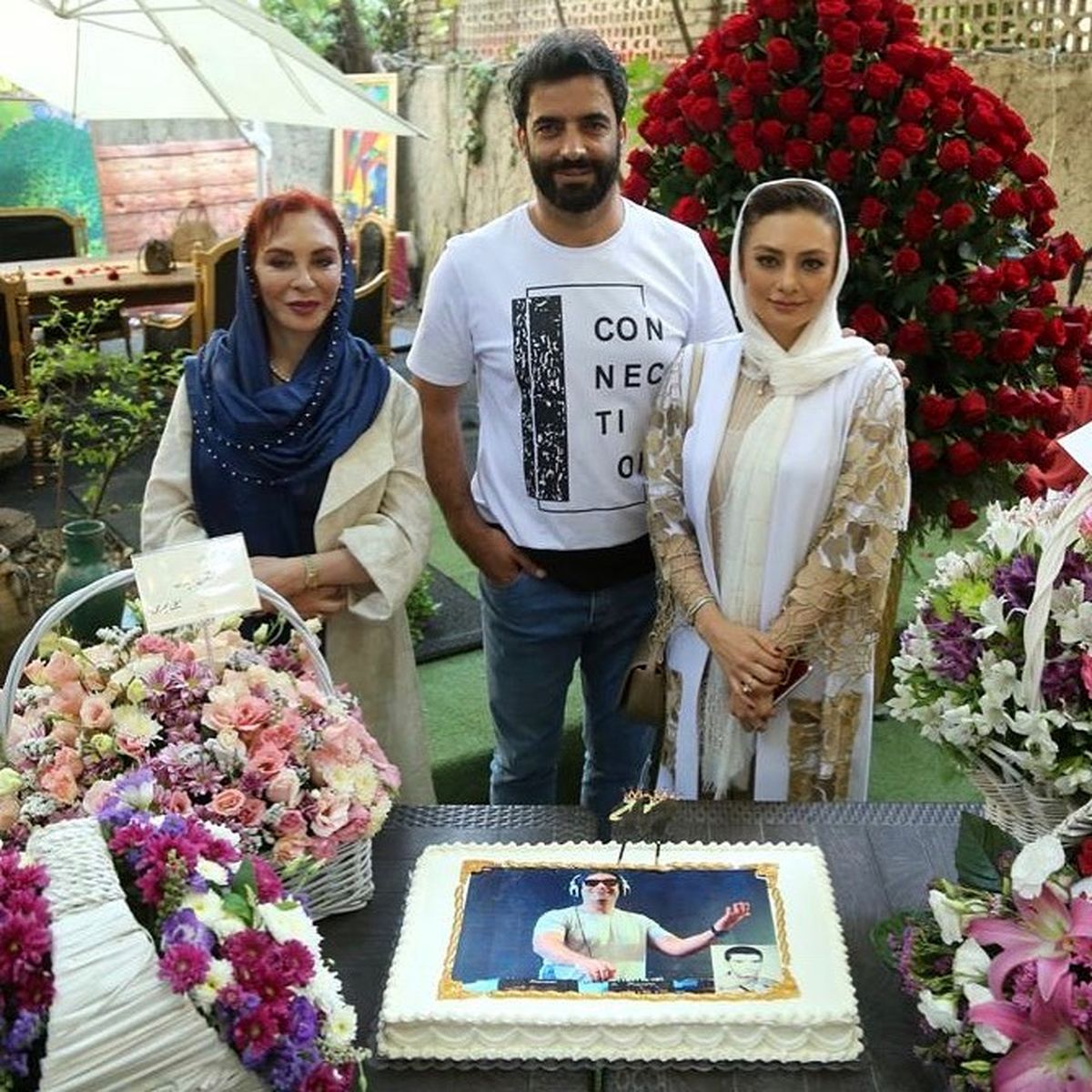 افسانه بایگان در تولد مجلل منوچهر هادی+عکس