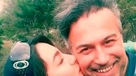بوسه ای شیرین بر گونه دانیال حکیمی+عکس