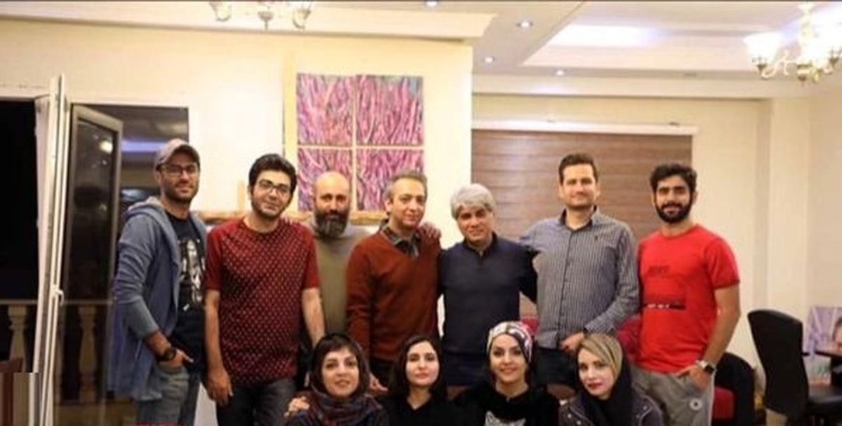 فرزاد حسنی در جمع دوستان هنرمندش+عکس