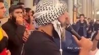 مداحی سوزناک معین زد در دسته عزاداری محرم