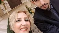 مرجانه گلچین در کنار خواهرزاده اش 