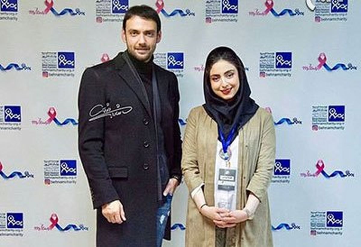 عکس امیرعلی دانایی در کنار حنا فردین