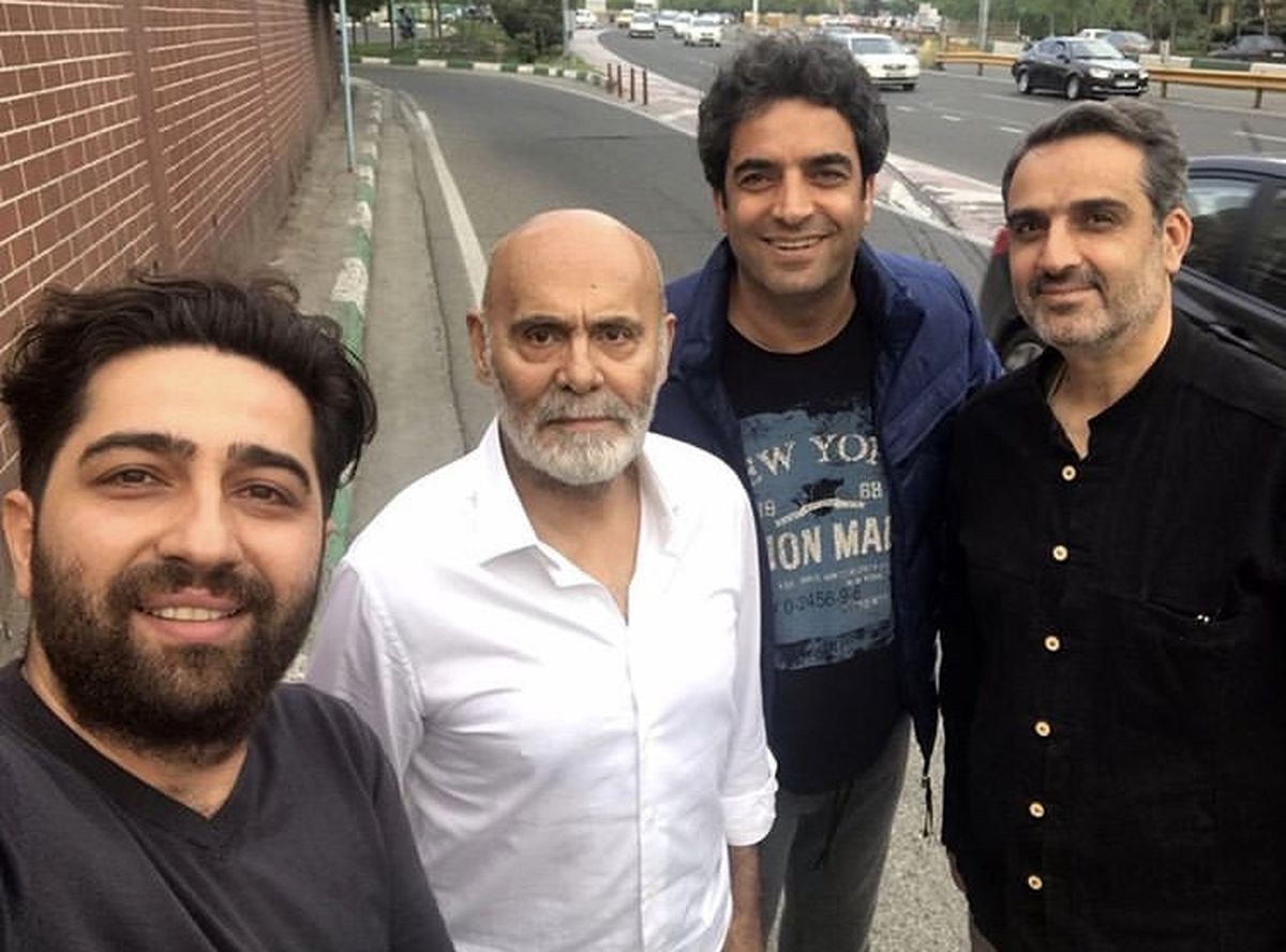 منوچهر هادی در کنار پیشکسوت سینمای ایران + عکس