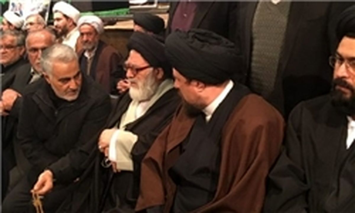 سردار سلیمانی در حسینه جماران حضور یافت + عکس