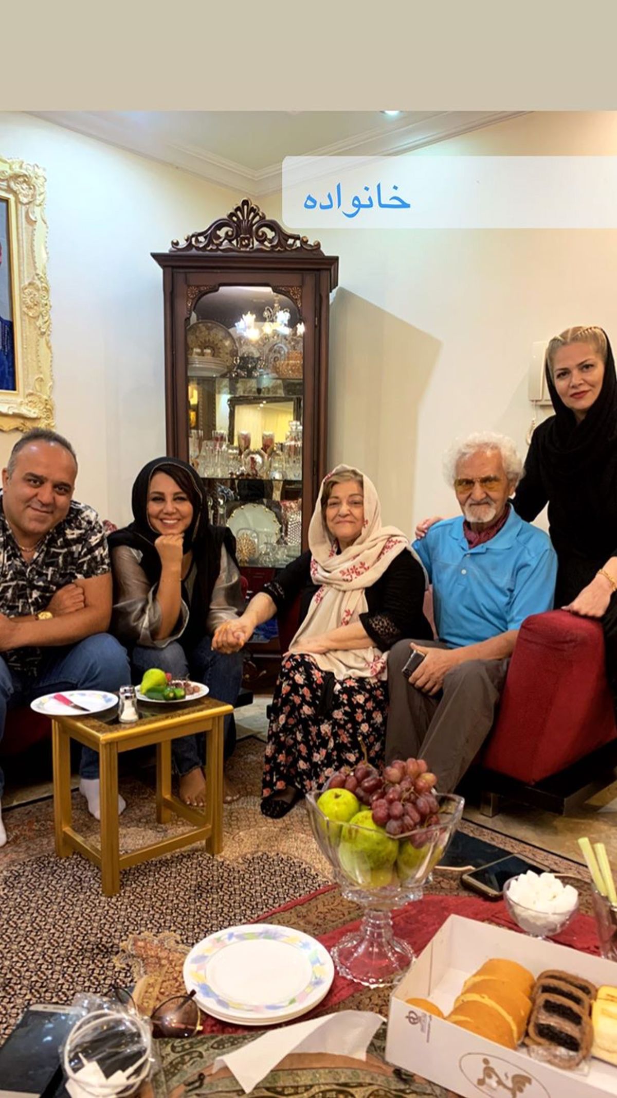 بهنوش‌بختیاری در جمع گرم و صمیمی خانوادگی + عکس