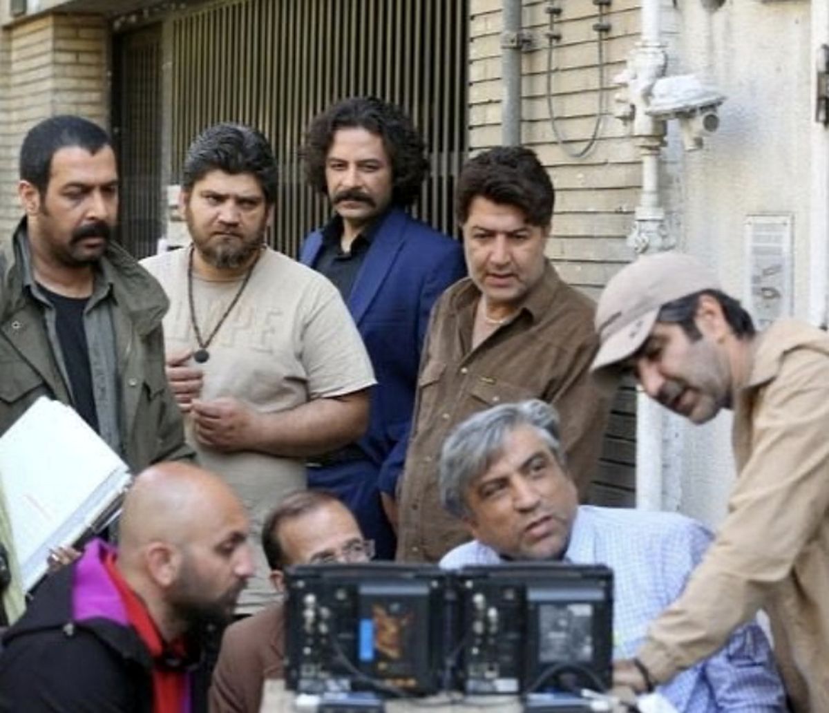 حسام‌منظور در پشت صحنه برادر جانش + عکس