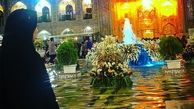 عکس سحر قریشی با چادر در حرم امام رضا(ع)