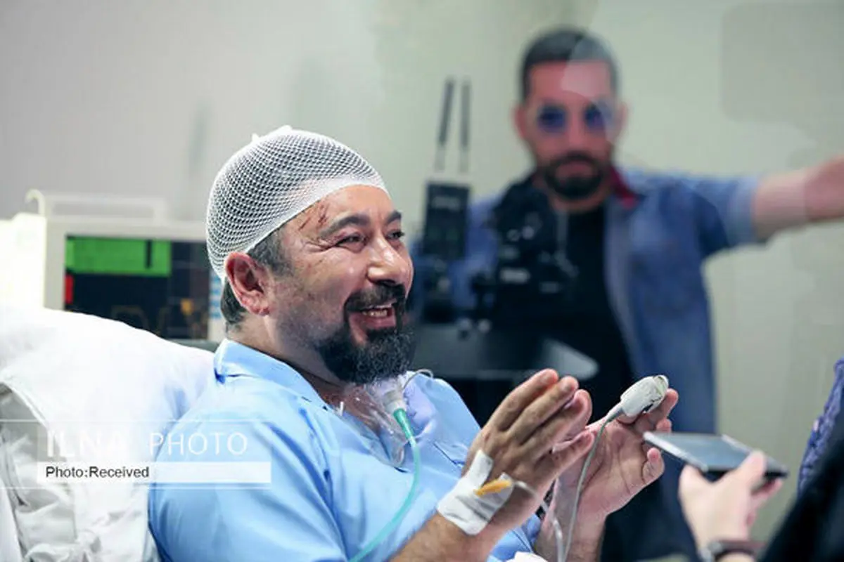 امیرحسین صدیق با سری شکسته در بیمارستان + عکس